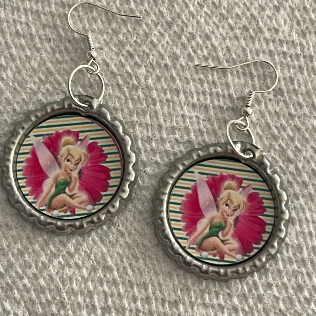 Fairy Design Silver Earrings